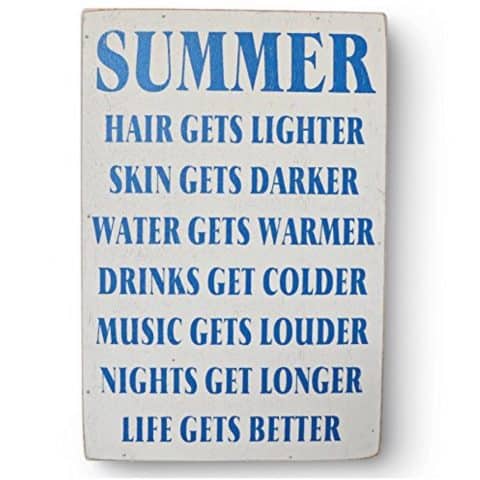 Summer wooden sign