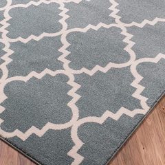 Moroccan modern geometric area rug