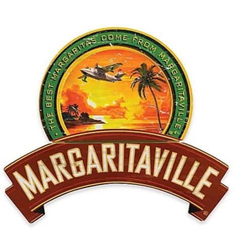 Margaritaville Plane and Palm Sign