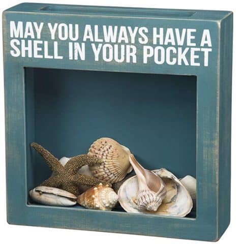 Wooden In Your Pocket Seashell Holder Sign