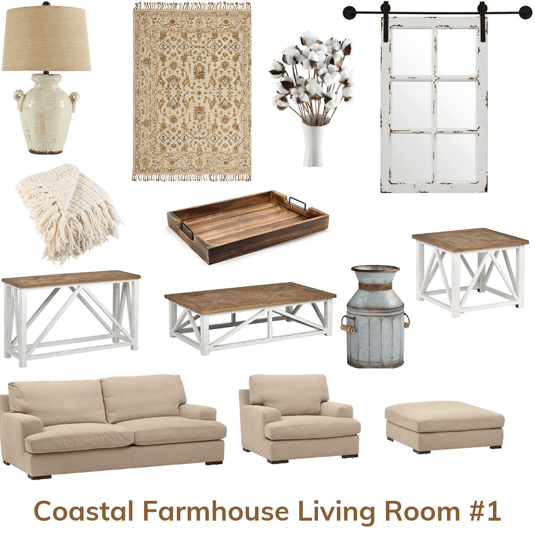 Coastal farmhouse deals living room furniture