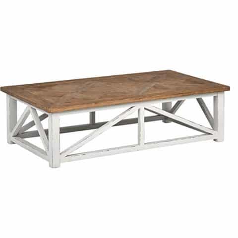 Stone and Beam Coastal Breeze Rustic Farmhouse Coffee Table