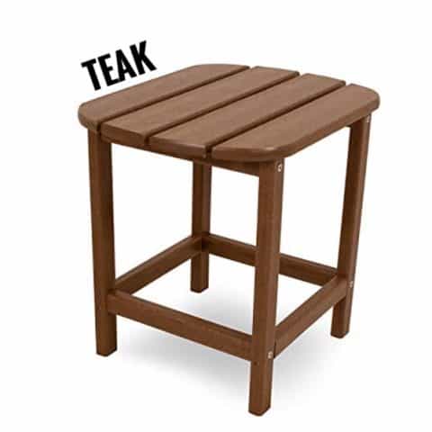 Polywood Outdoor Side Table, Teak