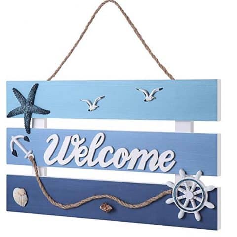 Hanging Welcome Beach Sign