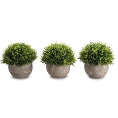 OPPS Mini Artificial Plants set of 3, Green Grass