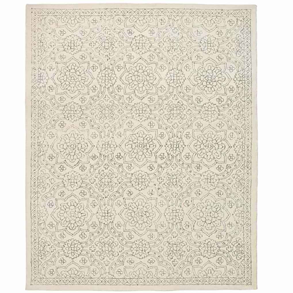 Stone & Beam Contemporary Doily Wool Farmhouse Area Rug Coastal Cheryl