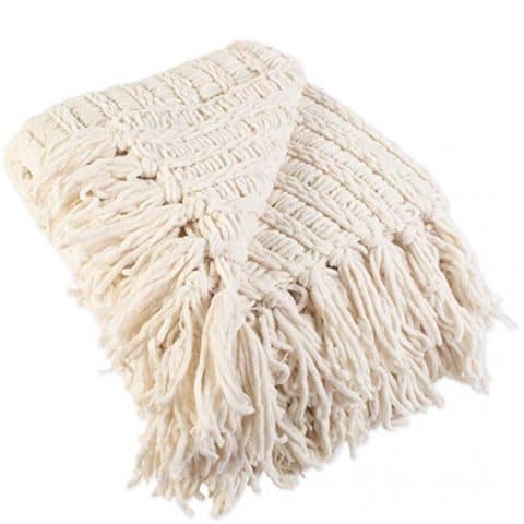 J&M Home Fashions Luxury Chenille Throw Blanket