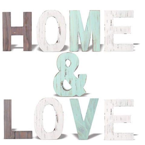 MEANT2TOBE Rustic Wood Home and Love Signs