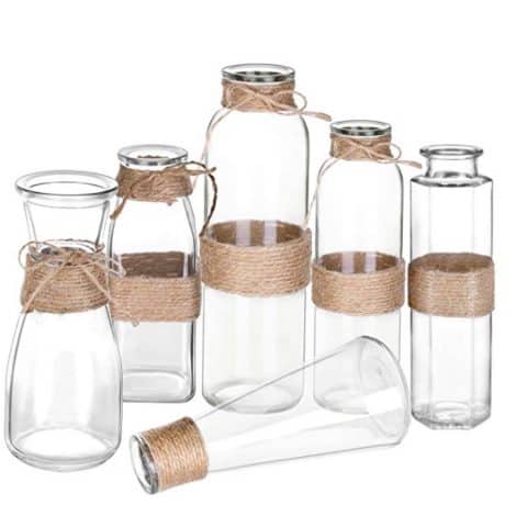 Moonla Glass Vases, Set of 6