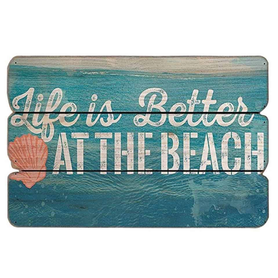 Life is Better at the Beach Vintage Sign - Coastal Cheryl