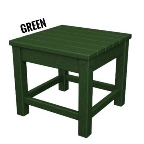 Polywood 18” Side Table, Green