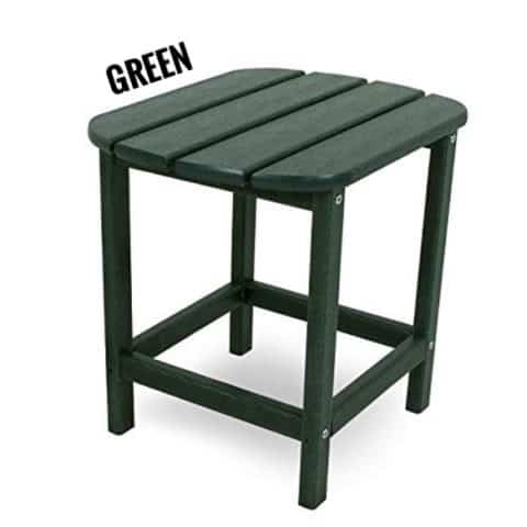 Polywood Outdoor Side Table, Green