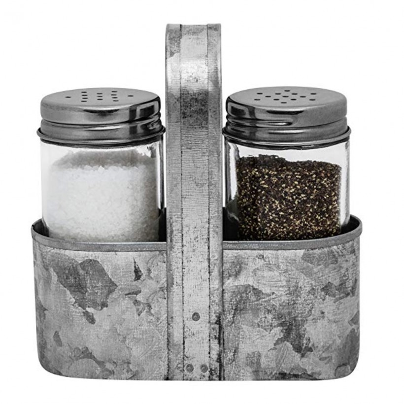 Farmhouse Salt and Pepper Caddy Set by Saratoga Home Coastal Cheryl