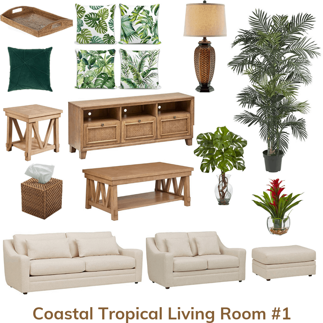 Coastal Tropical Living Room 1