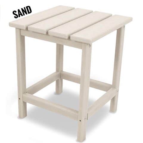 Polywood Outdoor Square Side Table, Sand
