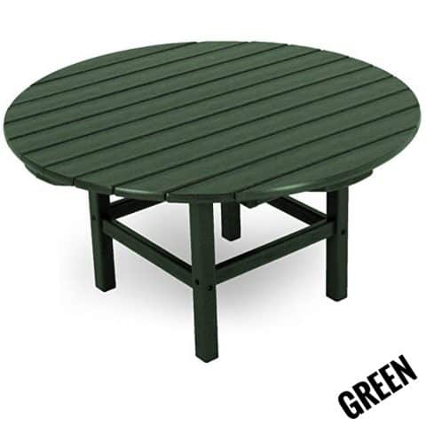 Polywood Round 38” Conversation Table, Green