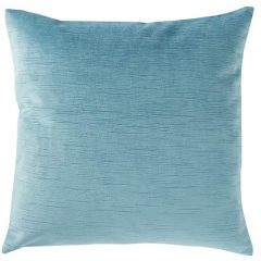 Stone & Beam Striated Velvet Linen-Look Decorative Throw Pillow, 17 x 17, Laguna