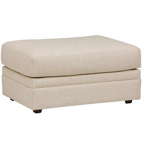 Stone and Beam Calhoun Ottoman, Ecru