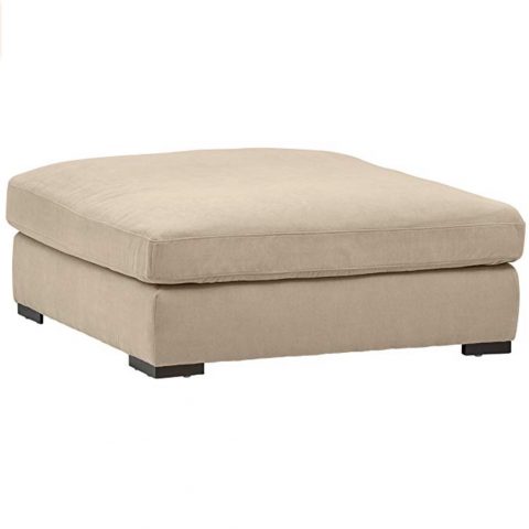 Stone and Beam Lauren Down Filled Ottoman,Fawn