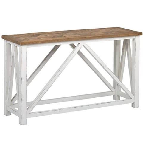 Stone and Beam Coastal Breeze Rustic Farmhouse Console Table