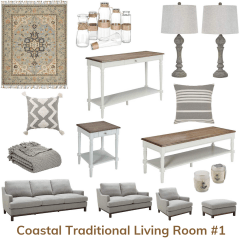 Coastal traditional living room 1