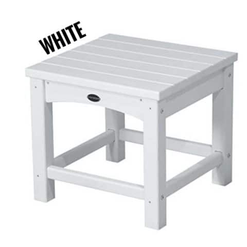 Polywood 18” Side Table, White
