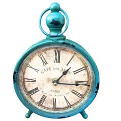 Vintage Distressed Metal Clock