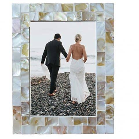 Mother of Pearl White Photo Frame