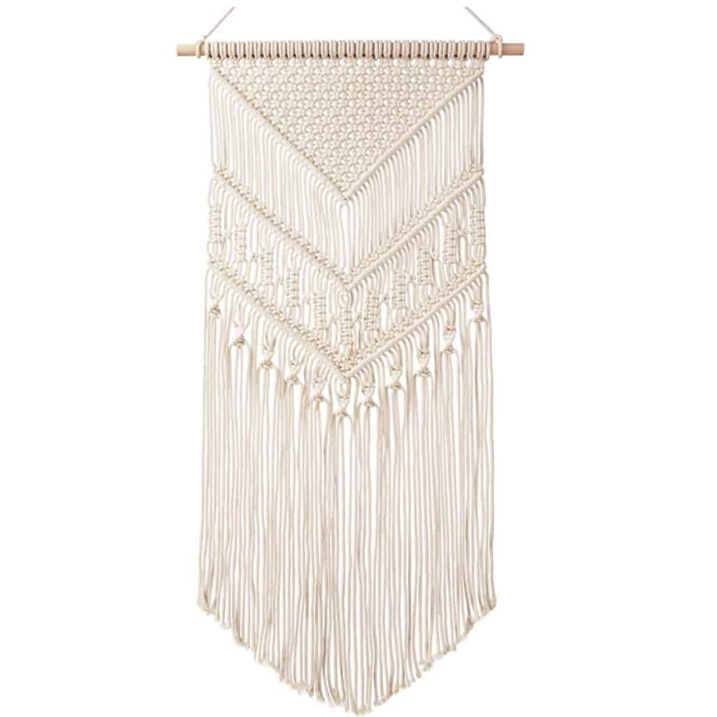 Mkono Macrame Wall Hanging 17" W x 33" L Coastal Cheryl