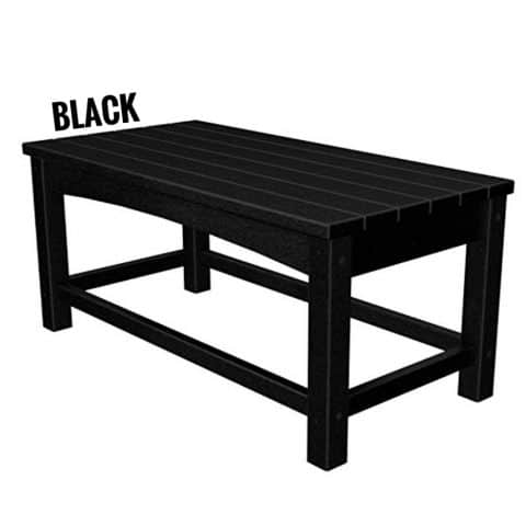 Polywood Coffee Table, Black