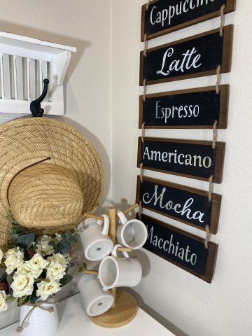 How to Create a Coffee Bar in Your Home - Coastal Cheryl